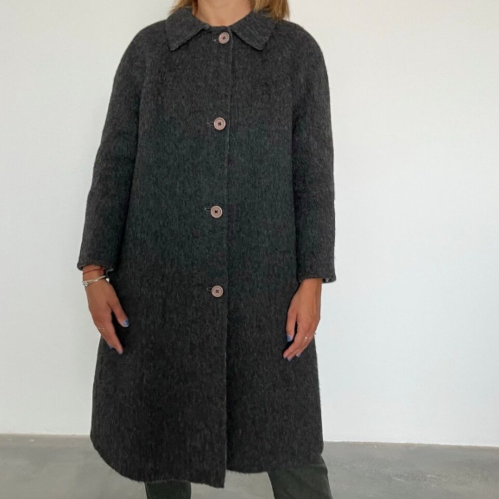 SOLD Vintage Double-Face Wool Midi Coat